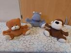 Knuffel dieren - Beer, Aap, Nijlpaard met korreltjes, Ophalen of Verzenden, Zo goed als nieuw, Overige typen