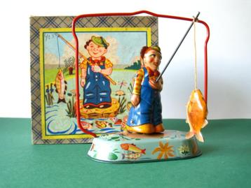 Blomer & Schuler visser blik speelgoed 1950 in doos beschikbaar voor biedingen