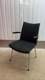 Vintage de Wit Stoel in Gispen stijl, Huis en Inrichting, Gebruikt, Vintage mid century, Zwart, Ophalen of Verzenden