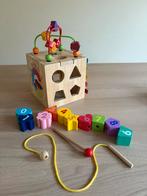 Houten activiteitenkubus vormenstoof, Kinderen en Baby's, Speelgoed | Houten speelgoed, Ophalen, Gebruikt, Overige typen
