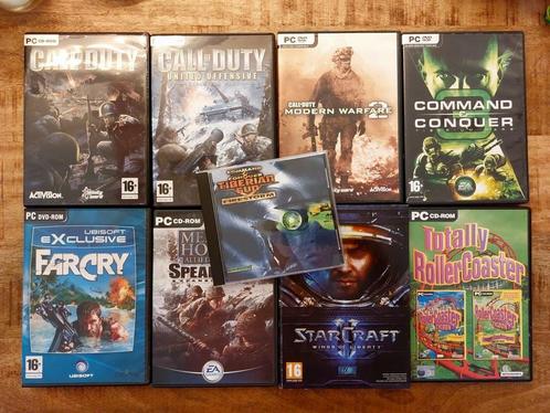 PC games Call of Duty Command Conquer StarCraft FarCry MoH, Spelcomputers en Games, Games | Pc, Gebruikt, 1 speler, Vanaf 16 jaar