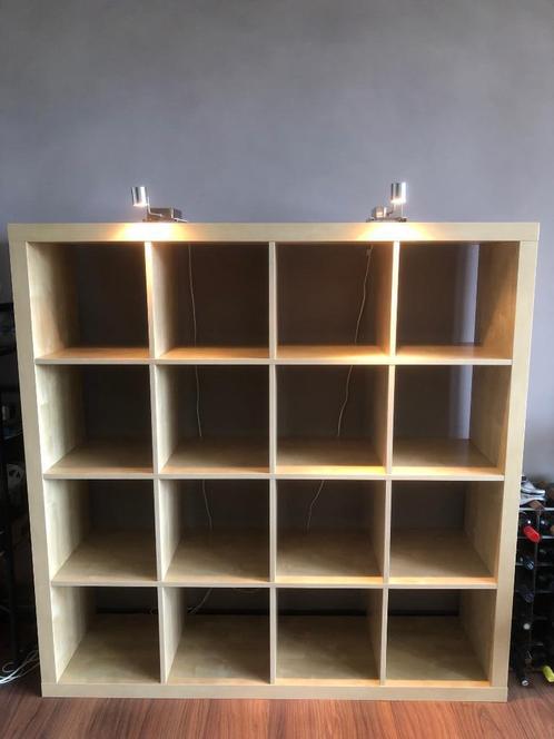 IKEA EXPEDIT / KALLAX kast, 16 vakken, 150x150x40 cm, Berken, Huis en Inrichting, Kasten | Boekenkasten, Gebruikt, 100 tot 150 cm