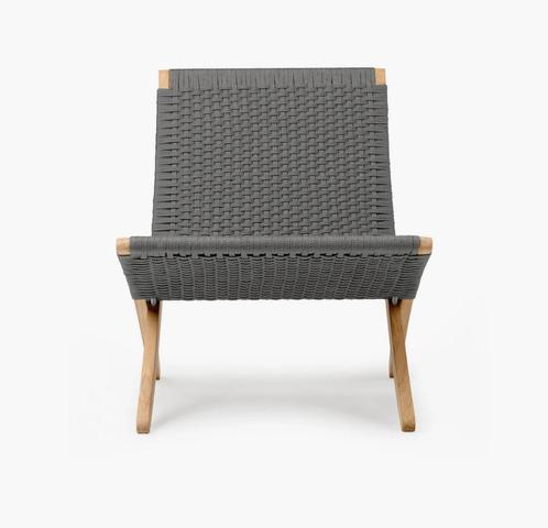 Carl Hansen origineel Cuba chair outdoor donkergrijs, Tuin en Terras, Tuinstoelen, Zo goed als nieuw, Ophalen of Verzenden