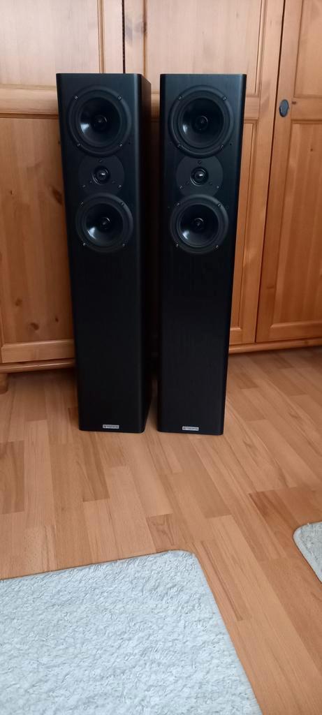 Visonik e602 kolom luidsprekers met goed geluid., Audio, Tv en Foto, Luidsprekers, Zo goed als nieuw, Front, Rear of Stereo speakers