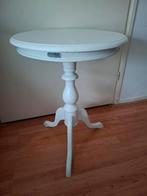Brocante wijntafeltje, Huis en Inrichting, Tafels | Bijzettafels, Ophalen, Zo goed als nieuw, Rond, Minder dan 55 cm