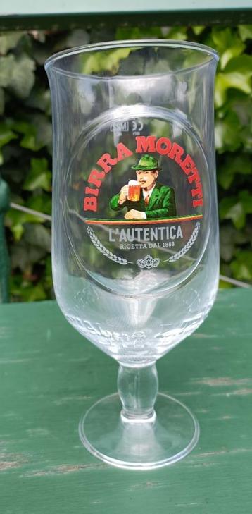 *nieuw in doos* 6 BIRRA MORETTI bierglaze 0,5 liter beschikbaar voor biedingen