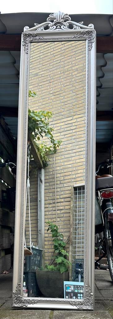 Gotische Spiegel met Houten Lijst, Huis en Inrichting, Woonaccessoires | Spiegels, Gebruikt, 50 tot 75 cm, 150 tot 200 cm, Rechthoekig