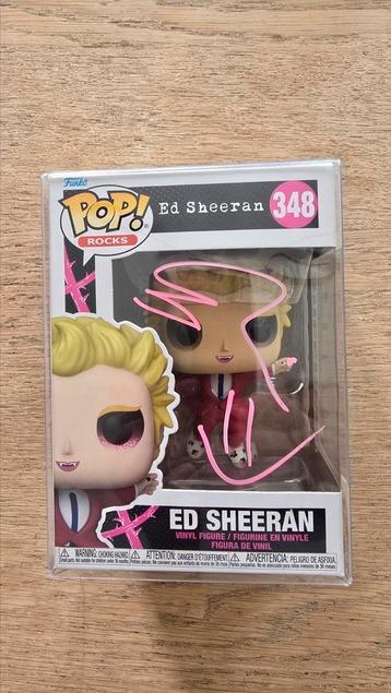 Funko Pop Verzamelfiguur van Ed Sheeran. Met Handtekening! beschikbaar voor biedingen
