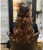 Flip-in haar extensions 40 cm, Ophalen of Verzenden, Zo goed als nieuw, Pruik of Haarverlenging