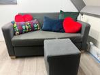 IKEA slaapbankje, 190 cm of minder, 120 cm, Grijs, Gebruikt