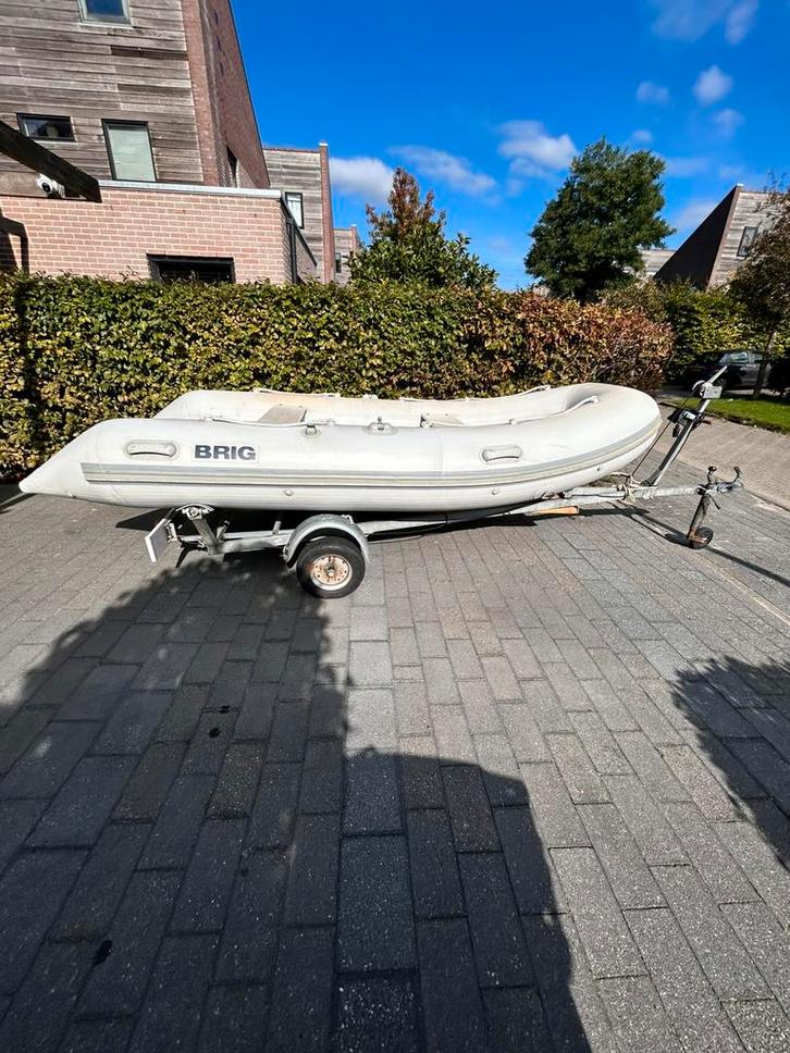 Brig F360 Rib met trailer, zonder plakkers!, Watersport en Boten, Bootonderdelen, Gebruikt, Overige typen, Motorboot, Ophalen