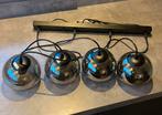 Hanglamp 4 glazen, Ophalen, Gebruikt