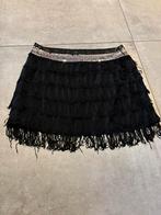 Rok fringe, pailetten feest gala kerst oud en nieuw  €4, Kleding | Dames, Zwart, Ophalen of Verzenden, Zo goed als nieuw, Boven de knie