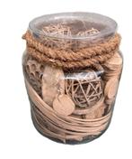 DECO GLAS BOTTLE FLORA 410 BRUIN NIEUW, Ophalen of Verzenden