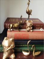 Koperen beeldjes, Verzamelen, Beelden en Beeldjes, Ophalen of Verzenden, Gebruikt, Dier