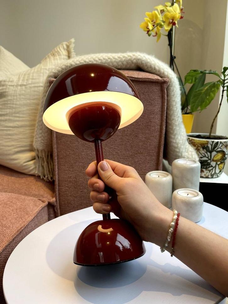 Retro mushroom / paddenstoel design tafellamp, draadloos, Huis en Inrichting, Lampen | Tafellampen, Nieuw, Minder dan 50 cm, Ophalen of Verzenden
