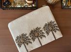 Embellished canvas clutch, Ophalen of Verzenden, Nieuw, Beige, Avondtasje