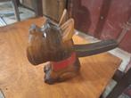 Vintage notenkraker hond met glazen ogen, Ophalen of Verzenden