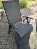 Tuinstoel - Textileen & Aluminium - Inklapbaar, Tuin en Terras, Tuinsets en Loungesets, Gebruikt, 6 zitplaatsen, Aluminium, Ophalen of Verzenden