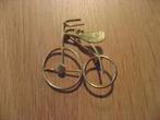 mooie unieke vergulde / gouden antieke fiets broche / hanger, Verzenden, Goud