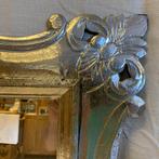 Barok Spiegel - houten lijst - zilver - 45 x 35cm -TTM Wonen, Antiek en Kunst, Antiek | Spiegels, Minder dan 100 cm, Minder dan 50 cm