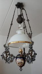 ANTIEKE HANGENDE OLIE/PETROLEUMLAMP., Antiek en Kunst, Antiek | Lampen, Ophalen