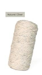 3 mm katoen garen met zilverdraad lurex kerst macrame enz, Ophalen of Verzenden, Nieuw