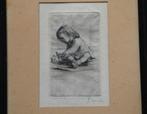 Ets Kleuter met speelgoed gesigneerd Jules Van Ael België, Antiek en Kunst, Ophalen of Verzenden