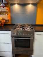 Bribus keuken met hardstenen blad en Boretti gasfornuis, Ophalen, Gebruikt, Wit, Hoekkeuken