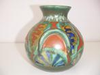 Zuid Holland Gouda plateel keramiek vaas jr.1920. Oriëntal., Antiek en Kunst, Ophalen of Verzenden