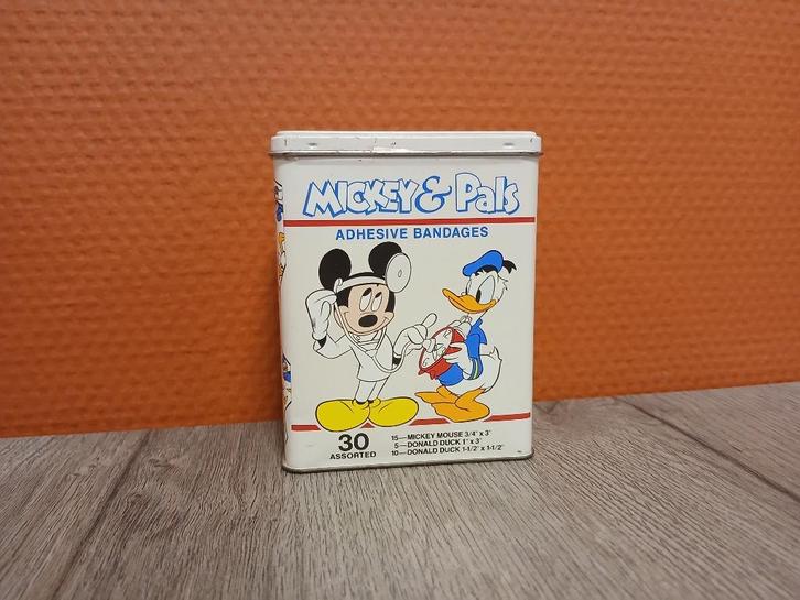 mickey en pals blik, Verzamelen, Disney, Gebruikt, Overige typen, Mickey Mouse, Ophalen of Verzenden