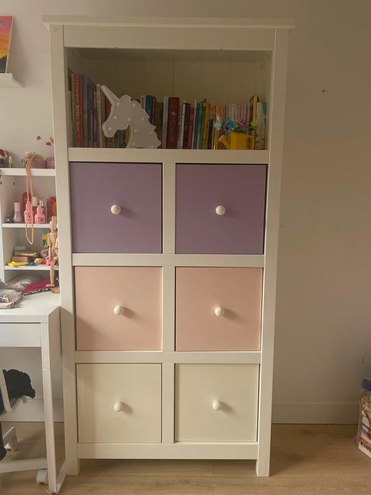 Houten Kinderkast met Bakken, Kinderen en Baby's, Kinderkamer | Commodes en Kasten, Zo goed als nieuw, Kast, 105 cm of meer, 75 tot 100 cm