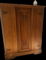 Vintage jaren 50 hangkast, nachtkastje, Gebruikt, 100 tot 150 cm, Ophalen of Verzenden, Met lade(s)