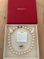 Majorica parelketting + oorbellen, Ophalen, Zo goed als nieuw, Wit, Overige materialen