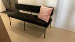 Bronx71 Velvet eetkamerbank Espen zwart 160 cm, Huis en Inrichting, Ophalen, Zo goed als nieuw, Minder dan 75 cm, Stof