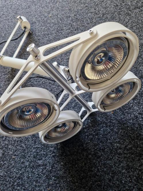 Modular Nomad Large 4x AR111 LED Wit inclusief base flange, Huis en Inrichting, Lampen | Plafondlampen, Zo goed als nieuw, Metaal