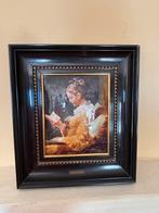 Frans Emaille kunstwerk “Het lezende meisje”, Antiek en Kunst, Ophalen of Verzenden