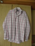 Goedkoop katoenen geruit overhemd SUITSUPPLY mt 41 L prima, Wit, Ophalen of Verzenden, Halswijdte 41/42 (L), Gedragen