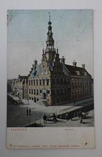 FRANEKER 1905 handkarren brug Stadhuis Leipzig Weidum, Ophalen, Voor 1920, Gelopen, Friesland