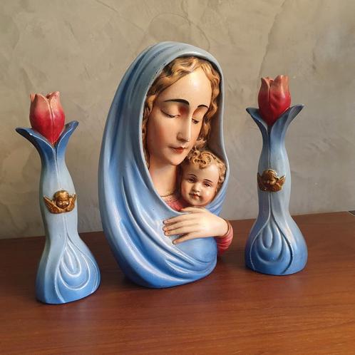 Zeldzaam mooi groot Arnova Mariabeeld uit de jaren 40, Antiek en Kunst, Antiek | Religie, Ophalen of Verzenden