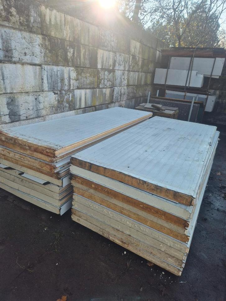 Sandwich panelen - 80 mm - Wandpanelen, Doe-het-zelf en Verbouw, Overige Doe-het-zelf en Verbouw, Gebruikt, Ophalen
