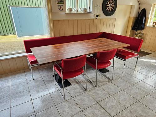 Harvink zithoek eettafel - eetbank Troef - Duck stoelen, Huis en Inrichting, Complete eetkamers, Zo goed als nieuw, Ophalen of Verzenden