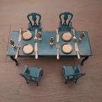 4 sets of mini dinnerware, gold color, Nieuw, Toebehoren, Ophalen of Verzenden