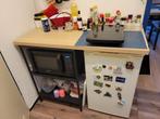 ENHET onderkast basiselement met plank + koelkast, Huis en Inrichting, Keuken | Keukenelementen, Ophalen, 100 tot 150 cm, Zwart
