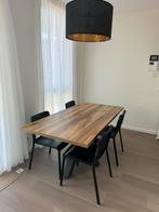 Large dark wood dinning table, Huis en Inrichting, Tafels | Eettafels, Ophalen, Kunststof, 50 tot 100 cm, Zo goed als nieuw