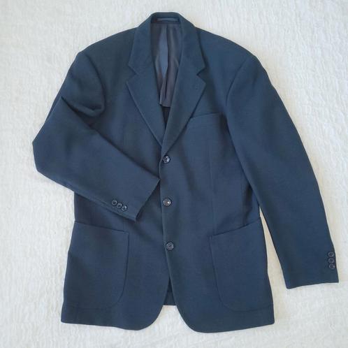 Hugo Boss heren colbert maat 098 L wol knit wafelstof blauw, Kleding | Heren, Kostuums en Colberts, Zo goed als nieuw, Maat 52/54 (L)