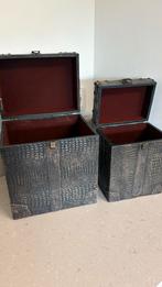 Decoratieve Koffertjes/Kisten Set, Ophalen of Verzenden, Gebruikt, Overige materialen, Minder dan 50 cm