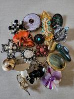 Vintage broches verzameling, Sieraden, Tassen en Uiterlijk, Broches, Ophalen of Verzenden, Gebruikt, Overige kleuren, Overige materialen
