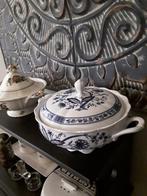 Dekschaal blauw wit, Antiek en Kunst, Antiek | Servies los, Ophalen of Verzenden