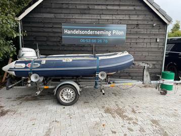 Rubberboot 330 met Honda 10pk + Aanhanger beschikbaar voor biedingen